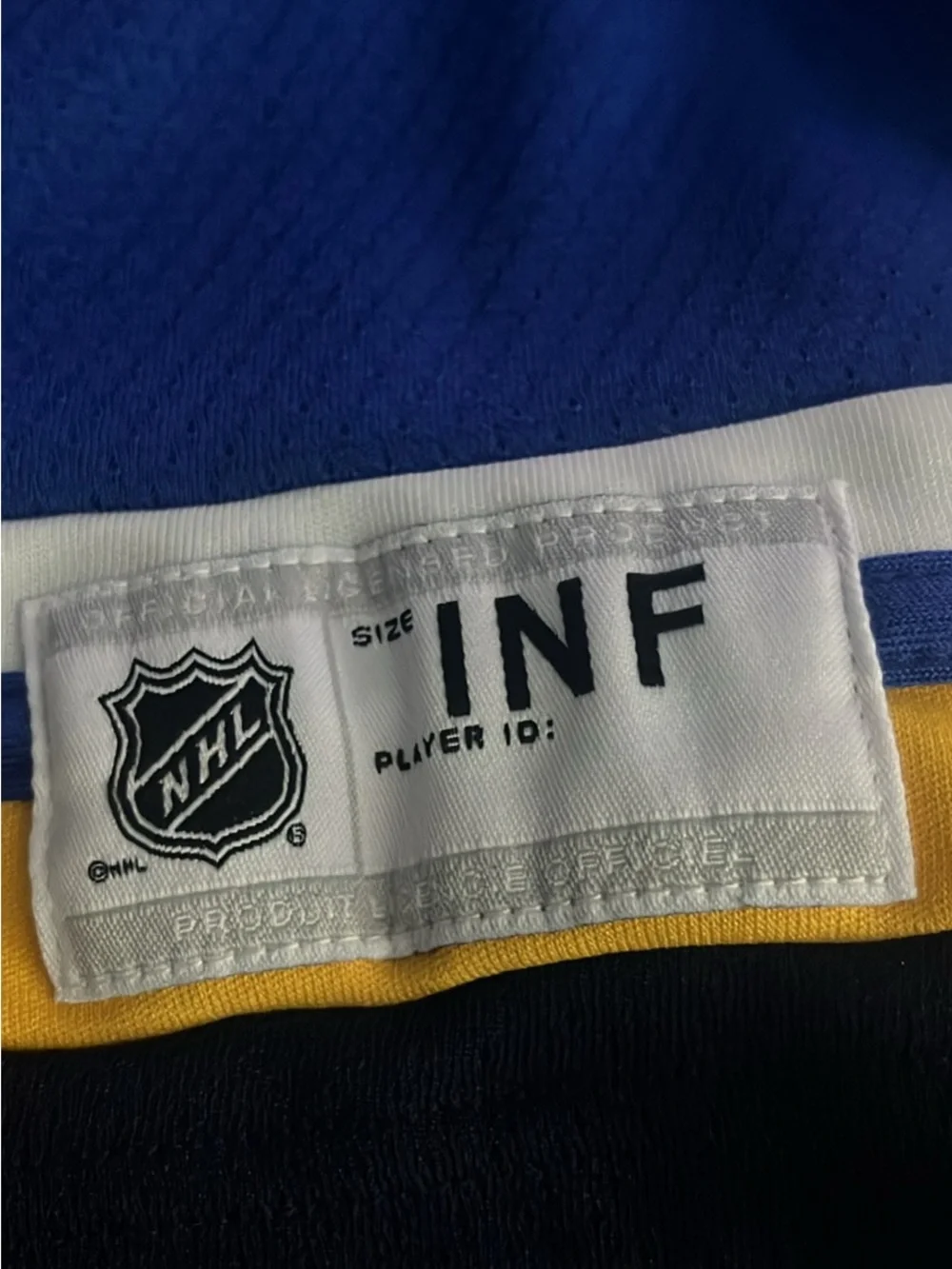 NHL St. Louis Blues Blue & Yellow Hockey Jersey